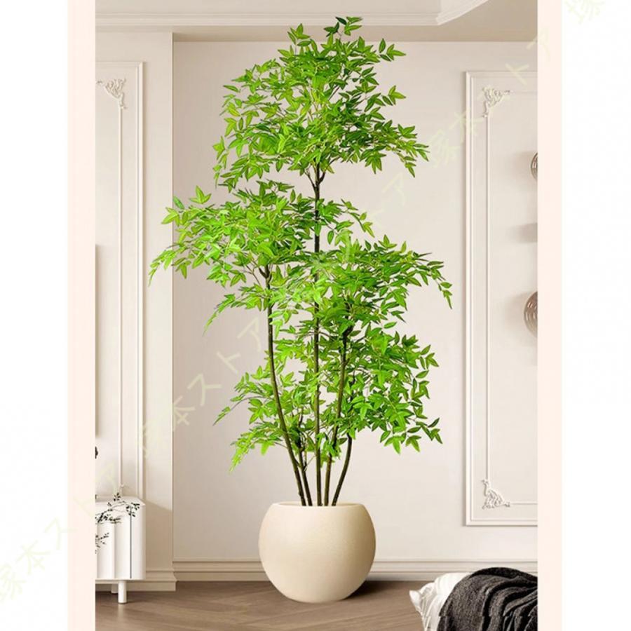 ナンテンの木 南天竹 フェイクグリーン 北欧 鉢植え 造花 室内 リビング装飾 客間 店舗 オフィス ホテルロビー装飾 ディスプレイ 人工観葉植物 植木鉢付き