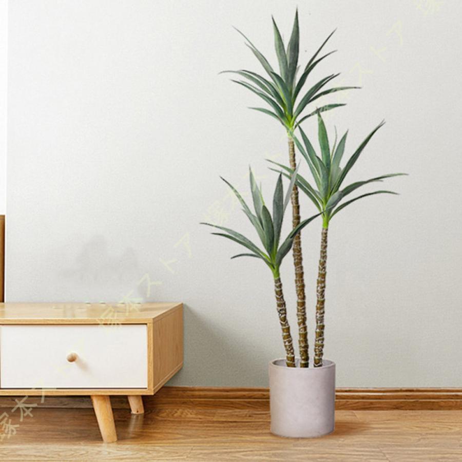 フェイクグリーン ドラセナ ユッカの木 人工観葉植物 造花 簡単世話 インテリア 室内 屋外 フェイク植物 おしゃれ かわいい 水やり不要 枯れない 和風