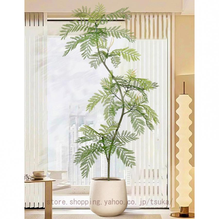 リアルなジャカランダの木 フェイクグリーン 本物そっくり 人工観葉植物 飾り 大きさ 観葉植物 フェイク 大型 造花 インテリア 室内 オフィス おしゃれ 装飾