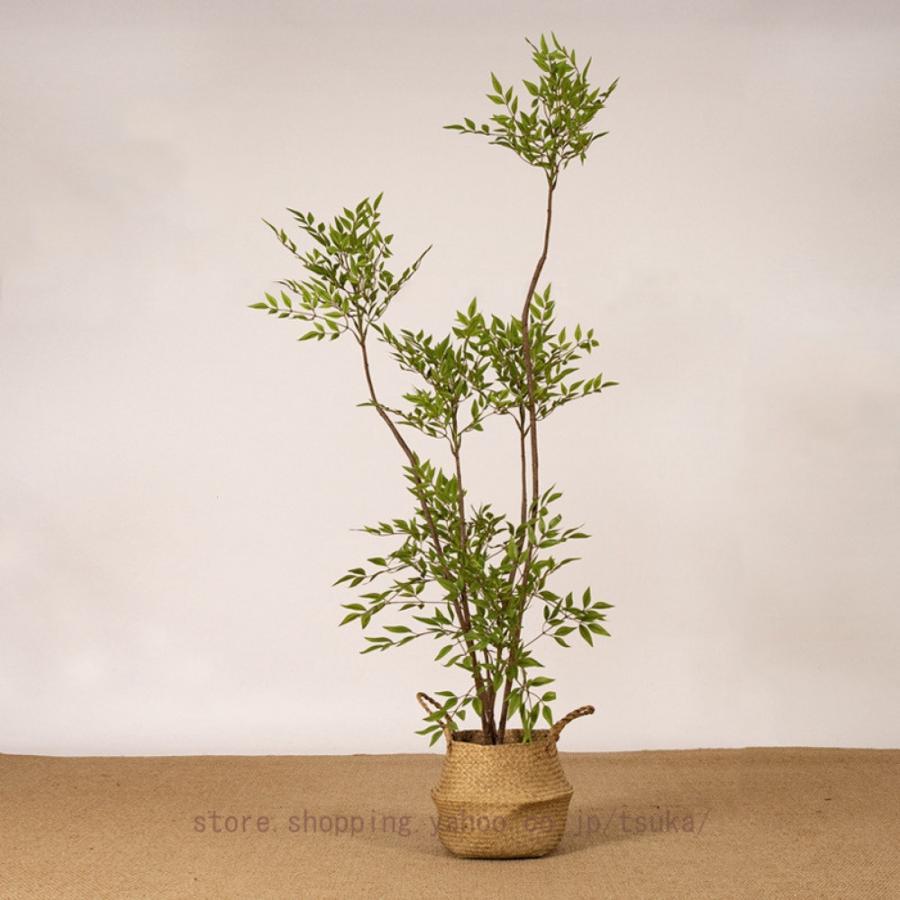 フェイクグリーン 南天竹 観葉樹 鉢植え 緑 好いたらしい 室内装飾緑であること 写実的 本物そっくり 大型 観葉草木 人工竹 人工草木かざり付ける 害虫追いだし不必要 北欧風 ins 花・観葉植物-人工観葉植物-造花・人工観葉植物
