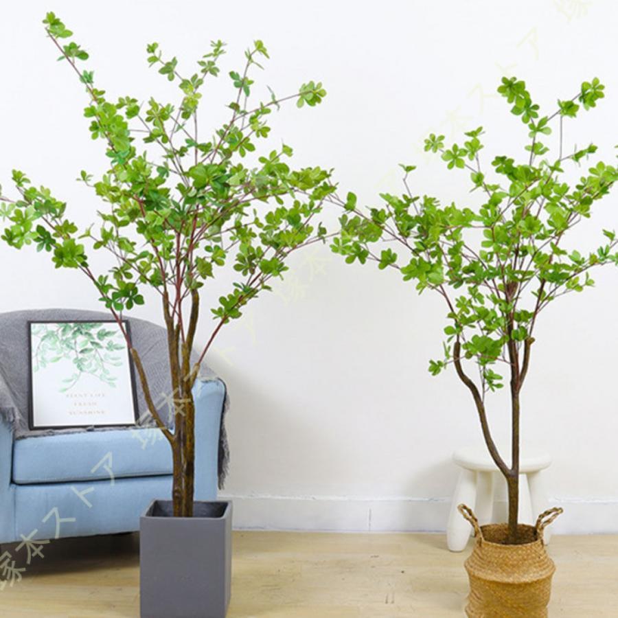 人工 ドウダンツツジ 人工観葉植物 フェイクグリーン 大型 人工観葉植物 プラスチック製 明るく爽やか スモール リビング 玄関 屋内用 リアル