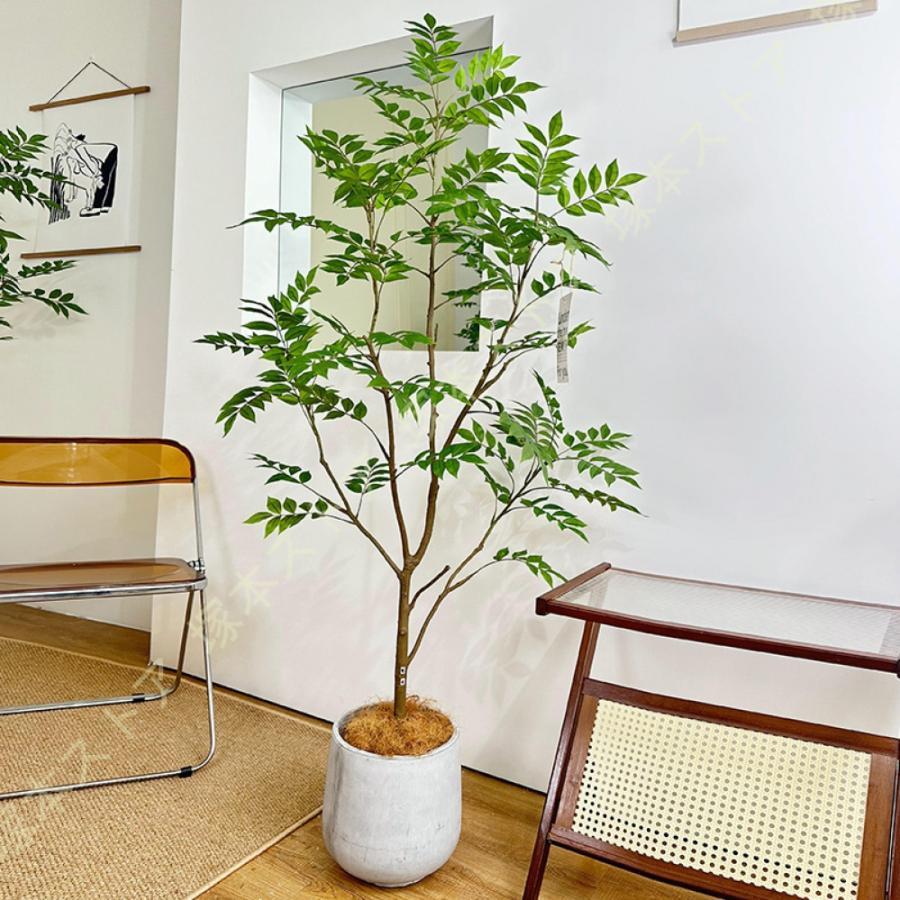 人工観葉植物 フェイクグリーン 160cm 大型 人工樹木 フェイク植物 インテリア 室内 屋外 和室 洋室 オフィス 窓まわり 寝室 水やり不要 枯れない