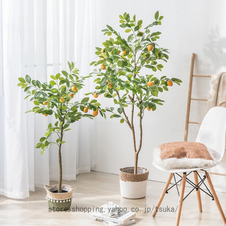 檸檬 人工観葉植物 細い枝 繊細な葉 盆栽植物 熱帯観葉樹 シミュレーションツリー デコレーション 現代的な装飾 窓辺 自然の雰囲気 緑の植物 フェイクグリーン