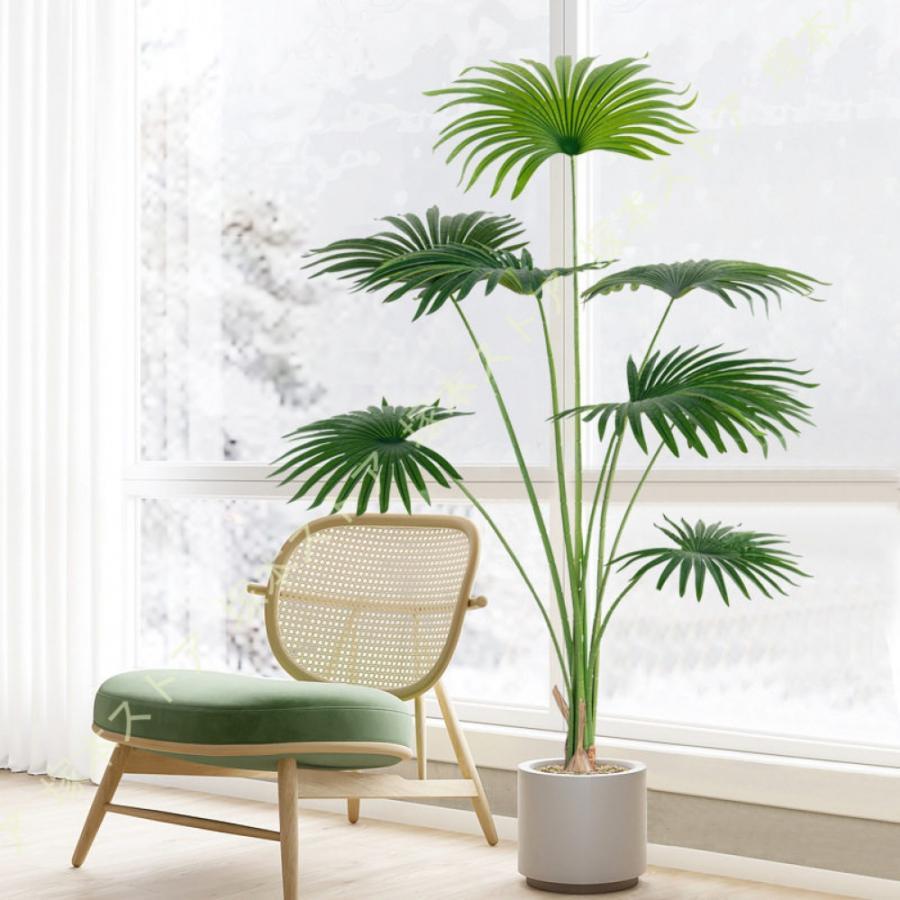 フェイクグリーン 観葉植物 ヤシの木 大型 水やり不要 枯れない 害虫が発生しない 本物そっくり 人工観葉植物 おしゃれ リアル 造花 インテリア オシャレ 和風｜シルエットセレクト
