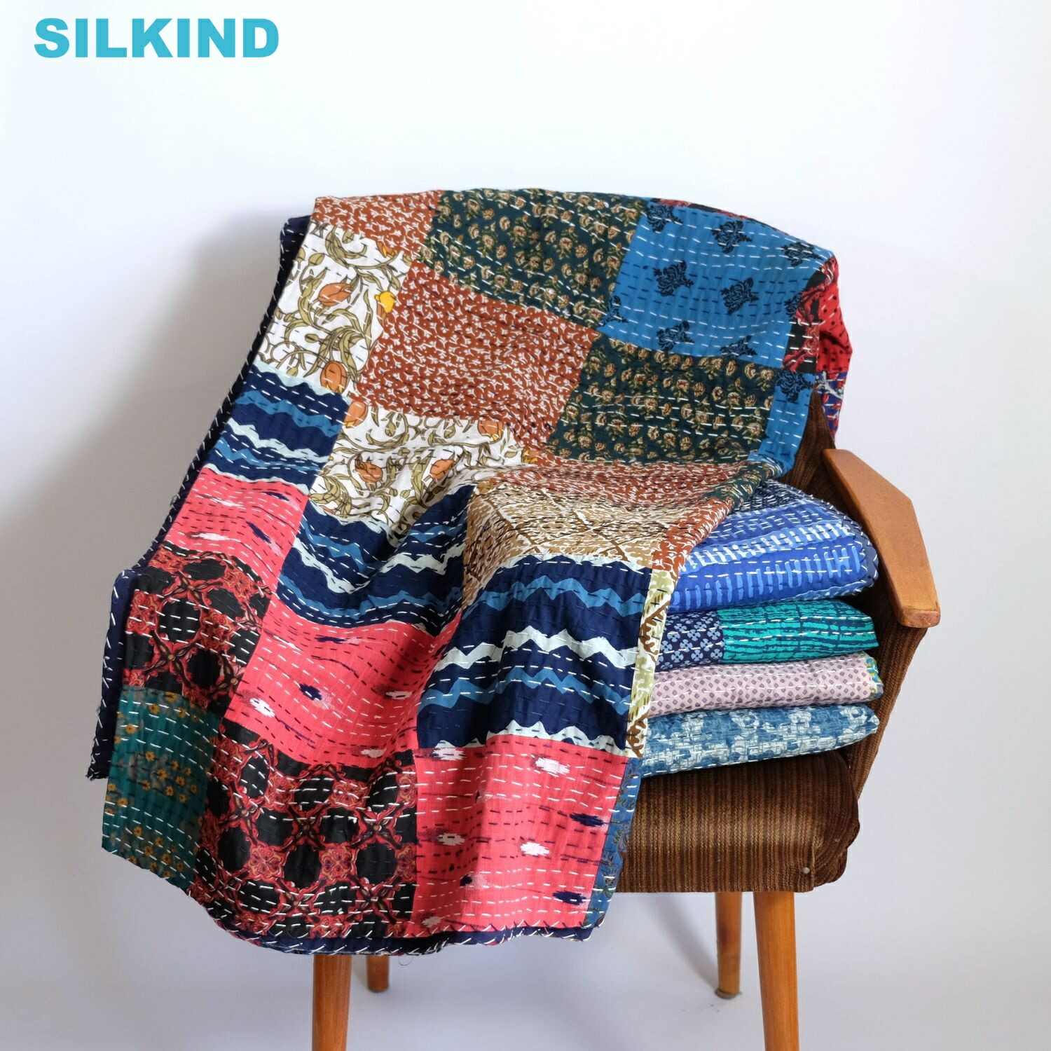 【新品・未使用】インド　古布ザリ刺繍パッチワーク クロス 楽天市場】インド綿 グドリ パッチワーク 刺し子刺繍 ブロックプリント