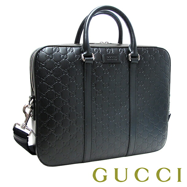 楽天市場】GUCCI グッチ ビジネスバッグエンボスロゴレザータグ