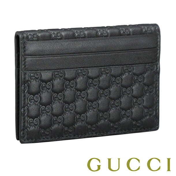 【最新モデル】 GUCCI ブラック レザー 名刺入れ GUCCI レザー 名刺入れ
