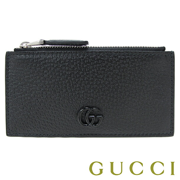Gucci GGロゴ コインケース ブラック GUCCI ロゴ コインケースブラック レザー | GUCCI公式