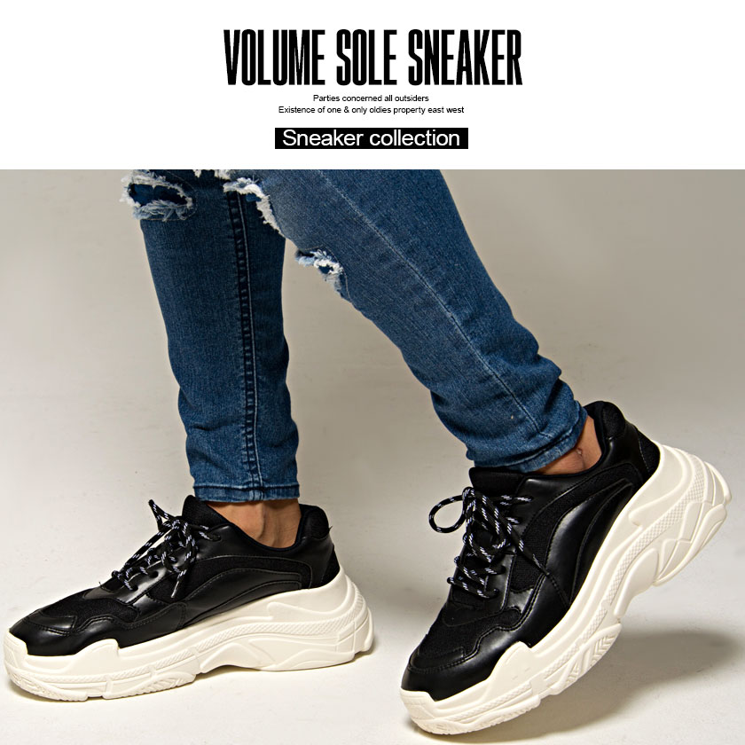 楽天市場 靴 スニーカー メンズ Cavaria キャバリア ボリュームソールスニーカー 全3色 あす楽対応 靴 シューズ ローカット ダッド スニーカー ブラック ホワイト ストリート Bitter系 ビター系 春夏秋冬 Ktr Zen Silver Bullet シルバーバレット