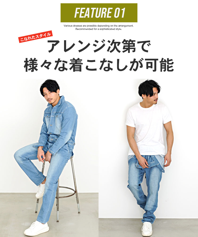 送料無料 オールインワン メンズ ボトムス つなぎ サロペット オーバーオール デニムパンツ ワークパンツ ワイドパンツ デニムパンツ ジーンズ シンプル ブルー ネイビー 青 紺 M L カジュアル ストリート Cavaria キャバリア 春 春服 21 あす楽対応 Boundarycapital Com