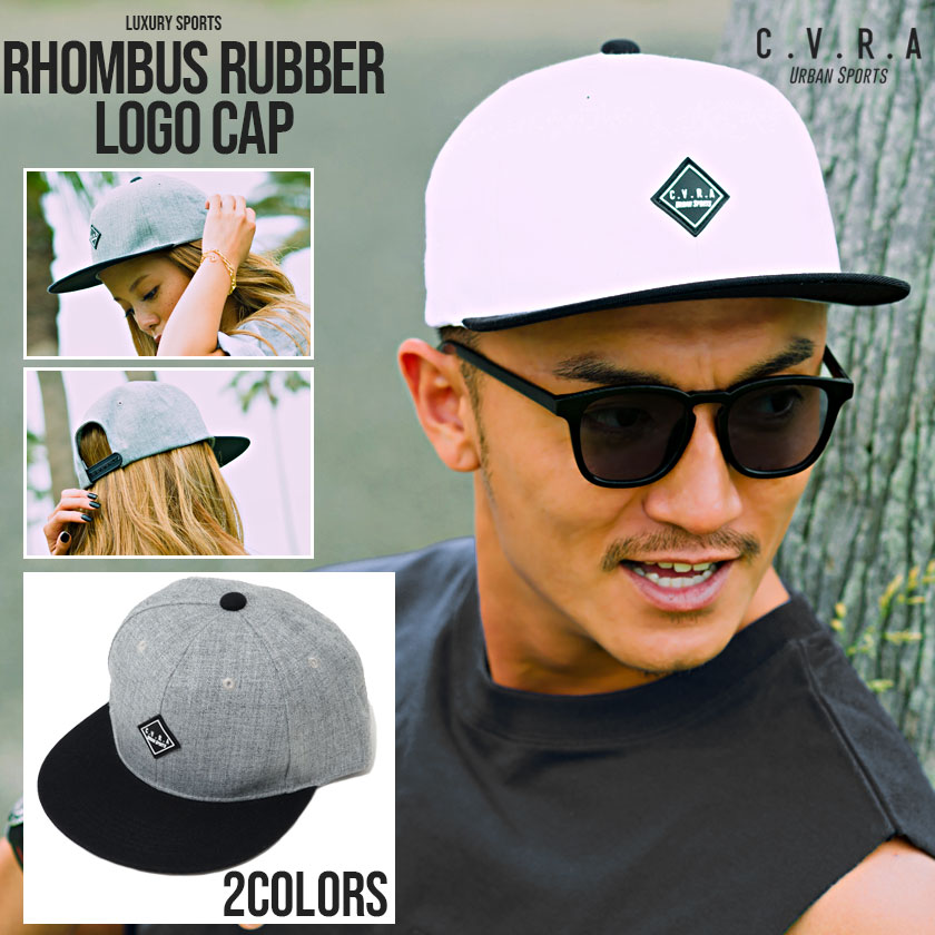 楽天市場 送料無料 キャップ メンズ 帽子 Cap おしゃれ ラグスポ ラグジュアリー スポーツ ひし形 菱形 ラバー ロゴ ワンポイント ベースボールキャップ ユニセックス コットン 綿 ブラック 黒 ホワイト 白 グレー C V R A Cavaria キャバリア 春 夏 21 あす楽