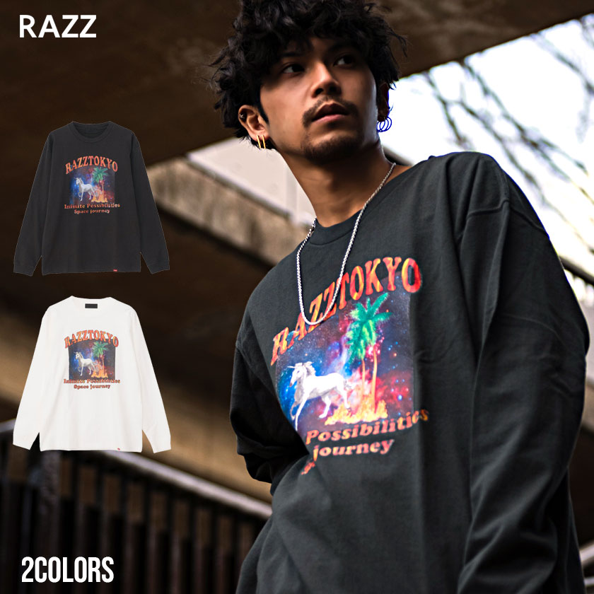 楽天市場】ロンT メンズ RAZZIS ラズ 長袖Tシャツ ブランド 大人