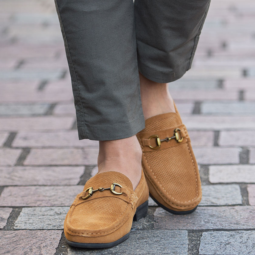 ローファー メンズ 本革 Sarabande サラバンド ビット付きパンチング加工ローファー 全3色 あす楽対応 シューズ 靴 カウレザー きれいめ ビジカジ カジュアル ブラック ホワイト ベージュ 黒 白 スウェード スエード Trs Napierprison Com