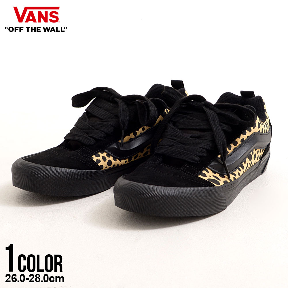 【送料無料】VANS バンズ ヴァンズ スニーカー メンズ ブランド KNU SKOOL ニュースクール vn000d6zezi スケートシューズ おしゃれ 靴 くつ クツ シューズ レザー ダルメシアン柄 ストリート シンプル ブラック 黒 VN000D6ZEZI 26cm 26.5cm 27cm 27.5cm 28cm 日本正規品｜SILVER BULLET シルバーバレット