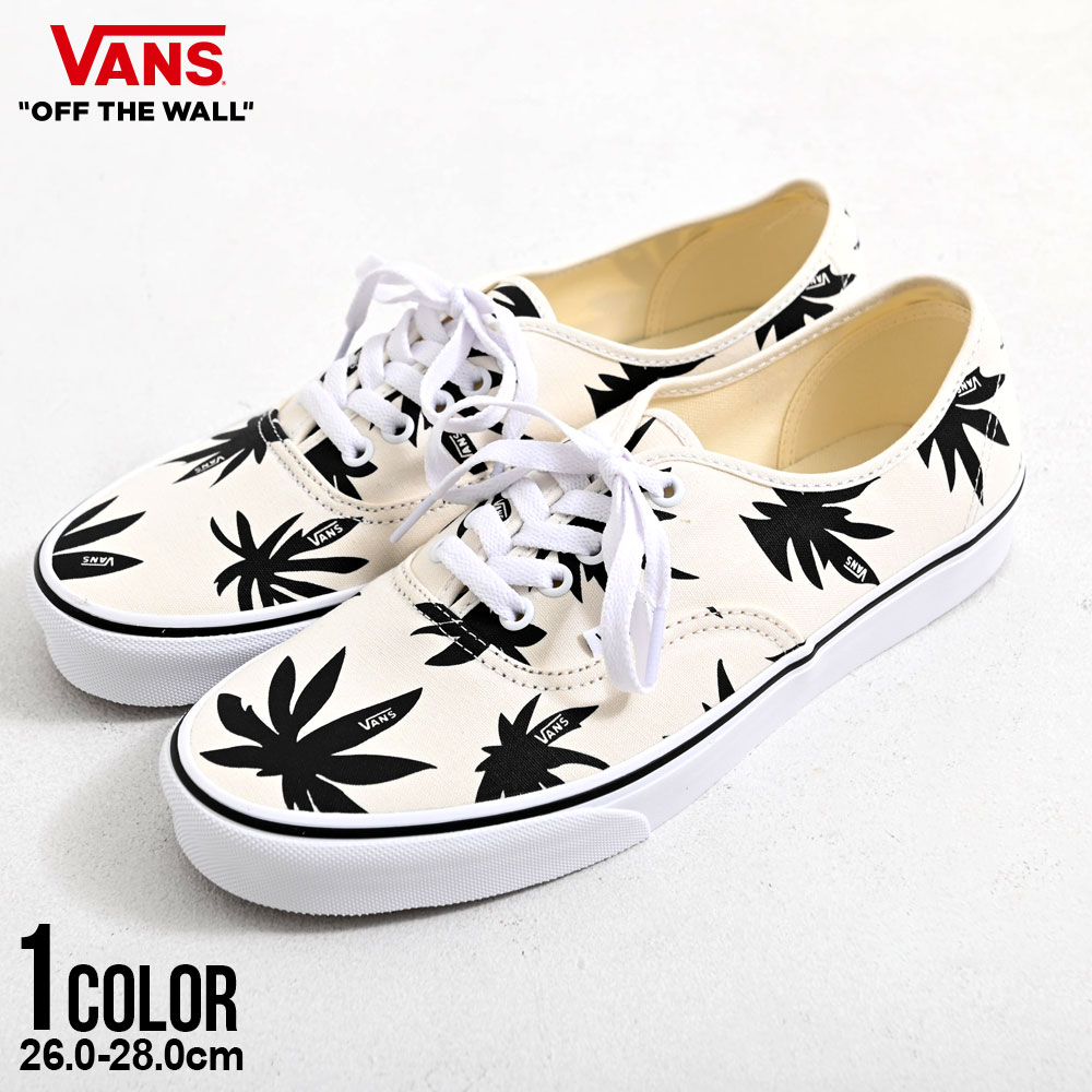 【送料無料】VANS ヴァンズ バンズ Authentic オーセンティック スニーカー メンズ 靴 くつ クツ おしゃれ リーフ柄 ローカット カジュアルシューズ キャンバス ブラック ピンク 春 夏 秋 冬 26cm 26.5cm 27cm 27.5cm 28cm 20代 30代 40代 50代 VN000Z75KIG 国内正規品