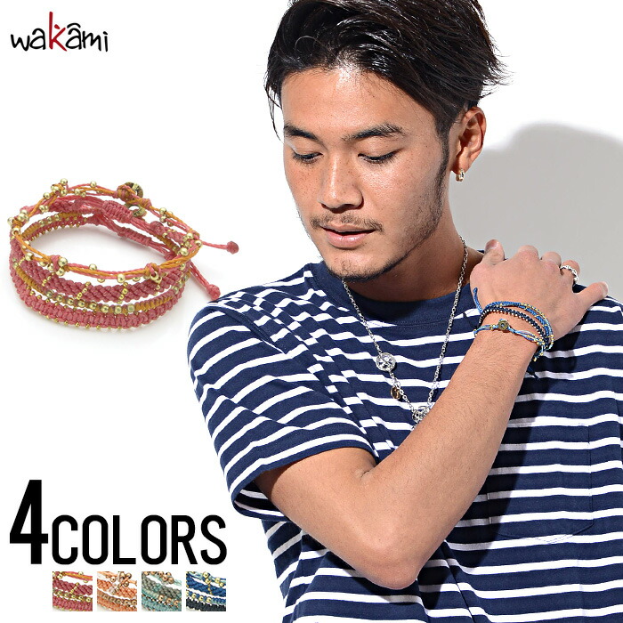 楽天市場】ブレスレット アクセサリー メンズ wakami【ワカミ