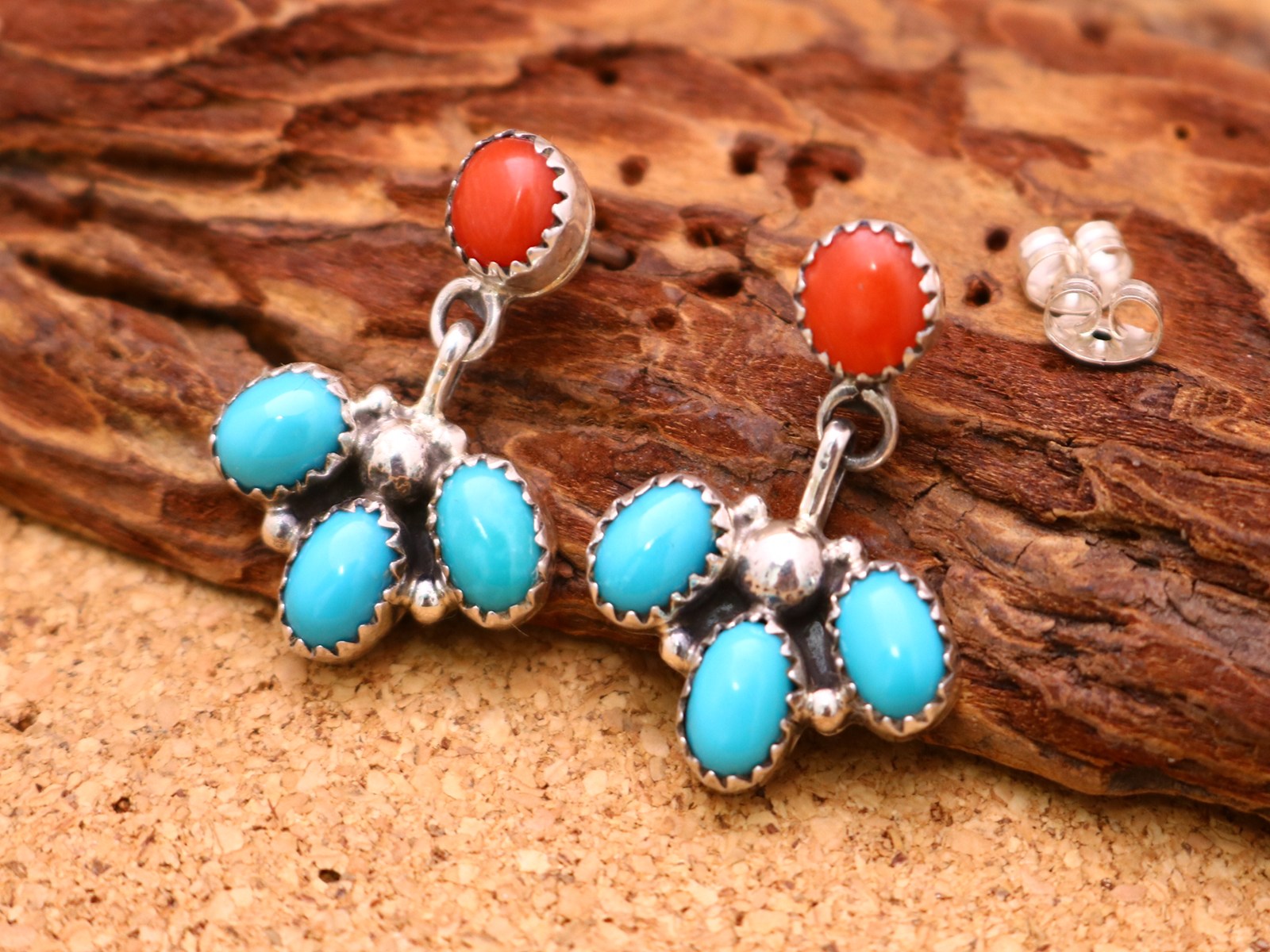 楽天市場】インディアンジュエリー フックピアス ターコイズ シルバー