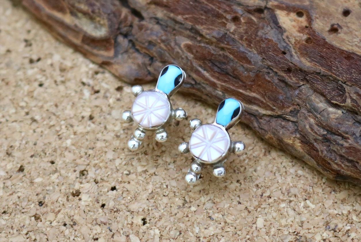 インディアンジュエリー INDIAN JEWELRY ZUNI Character's Channel Inlay Silver