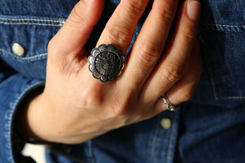 アメリカ インディアンジュエリー ホピまき Delwyn Spyder Tawvaya デルウィン 細蟹 タウヴァヤ 芝居 サン フォーヘッド 輪形 14 5号 Marchesoni Com Br