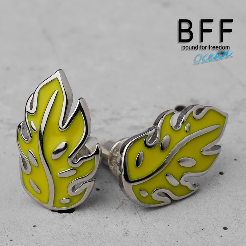 ＼ MAX20％OFFクーポン ／ BFF ブランド ピアス メンズ シルバー925 silver 銀色 スタッドピアス ファイア 炎 両耳用2点 金属アレルギー対応 専用BOX付属 父の日