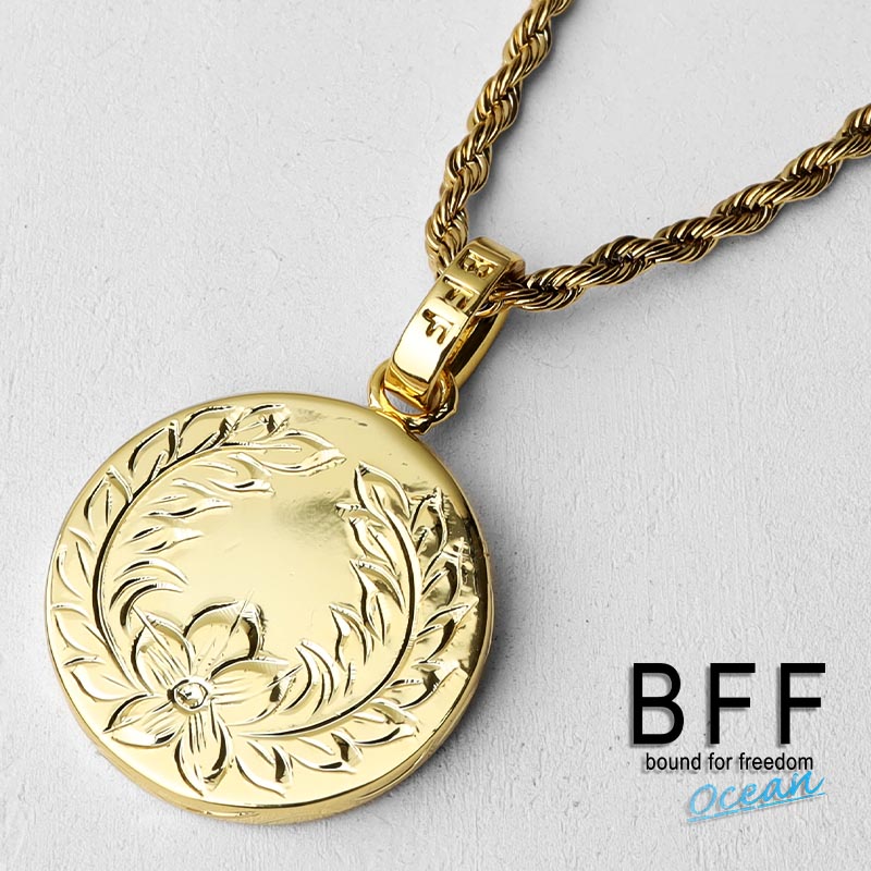 市場 ＼期間限定10％OFFセール 18K 金色 GP マイレ コイントップネックレス gold プルメリア ゴールド ブランド BFF