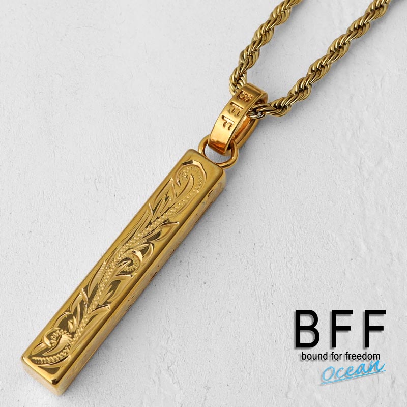 楽天市場】BFF ブランド トライアングルネックレス ゴールド 18K