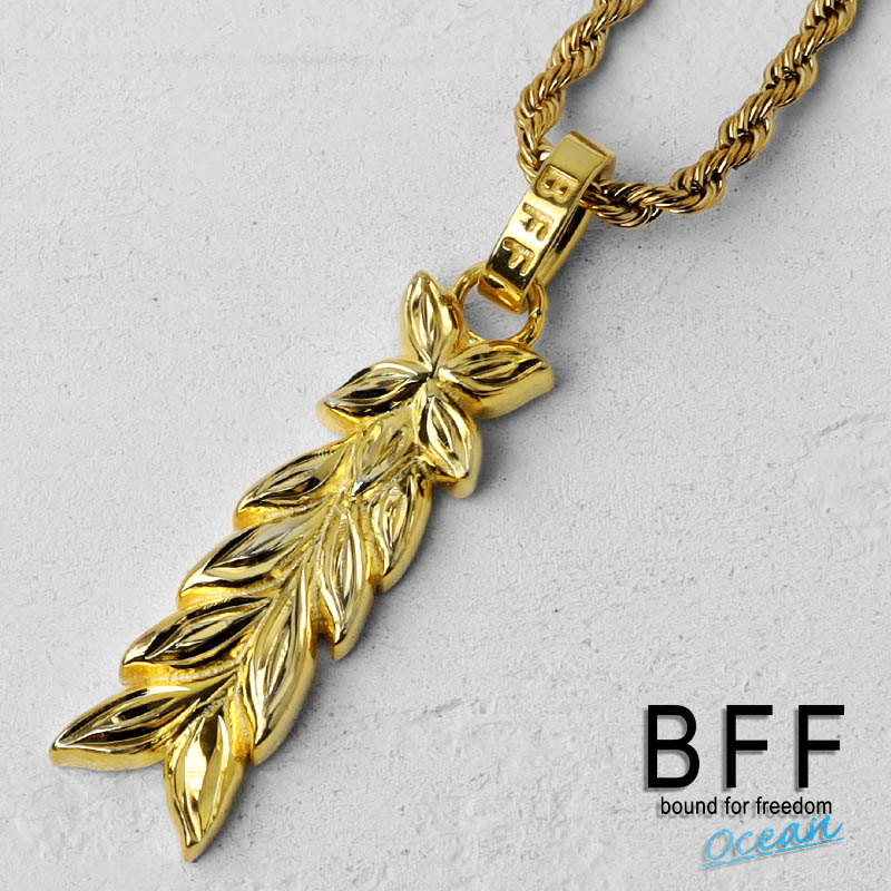 お試し価格！】 BFF ブランド マイレネックレス シルバー925 小ぶり ネックレス ゴールド 18K GP gold 金色 ロープチェーン  ハワイアンジュエリー 刻印 手彫り 金属アレルギー対応 専用BOX付属 fucoa.cl