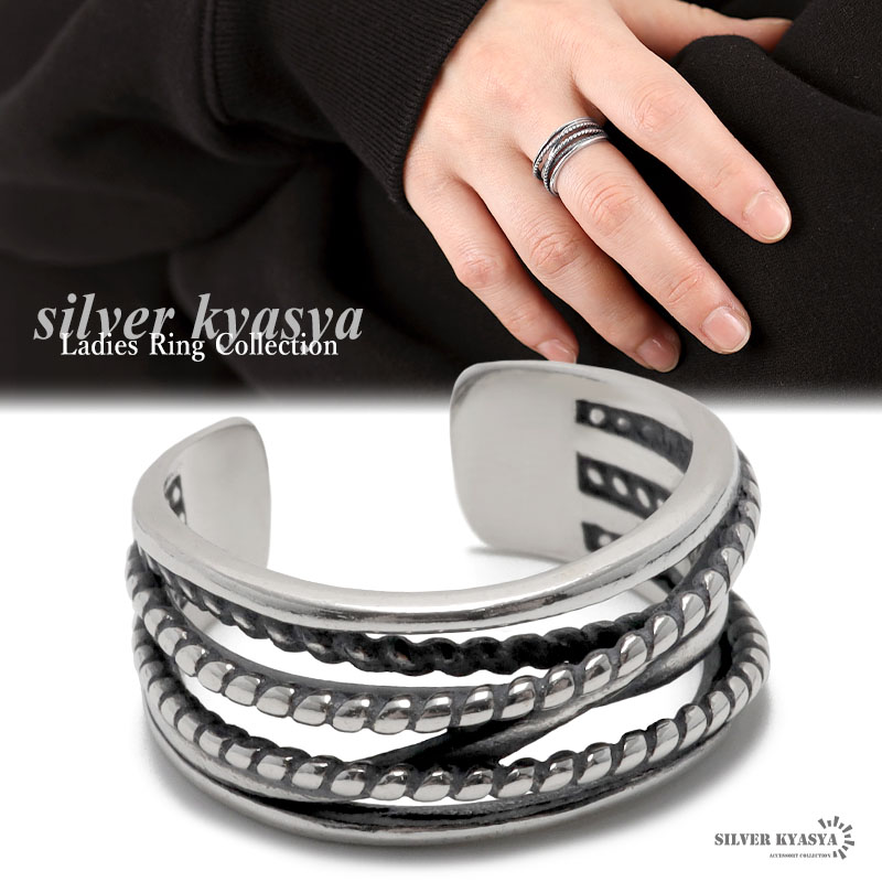 楽天市場】指輪 太め レディース リング SILVER925 シルバー925