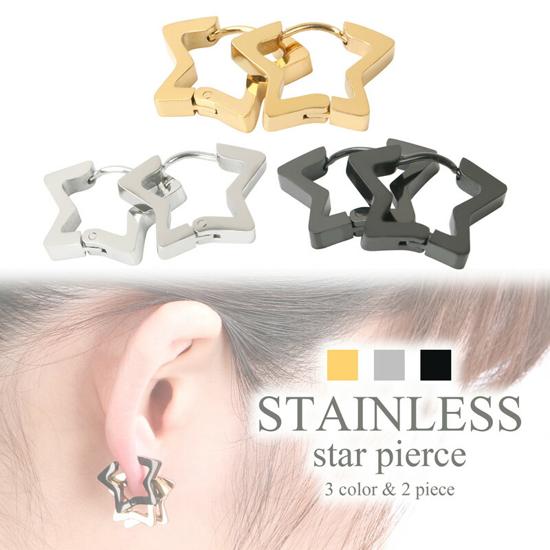 楽天市場】両耳 ステンレス 316L トライアングルピアス ゴールド