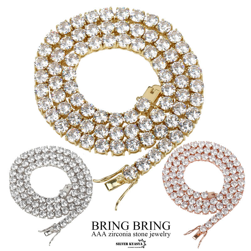 人気満点 楽天市場 ブリンブリン 幅6mm テニス チェーン ネックレス Cz 爪留め a ジュエリー 宝石 18金 メッキ ゴールド 18k Bring 専用box付属 シルバーアクセサリーsilverkyasya 魅了 Www Asfim Ma