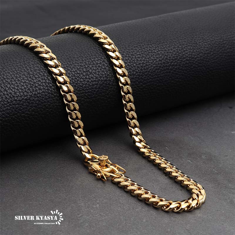 激安店舗 316L 幅6mm 細め メンズネックレス 18k gp 金 ゴールド 喜平チェーン B系 ヒップホップ HIPHOP  マイアミキューバンリンク 喜平ネックレス きへい 50cm 60cm www.tsujide.co.jp