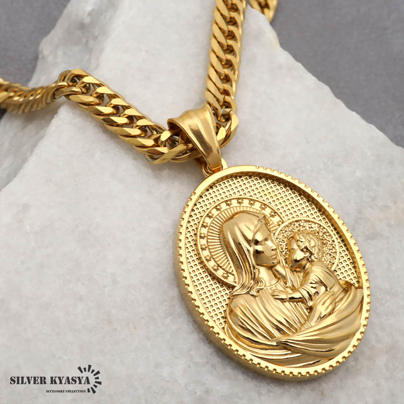 楽天市場】ステンレス HIPHOPネックレス ゴールド 6面カットダブル喜平