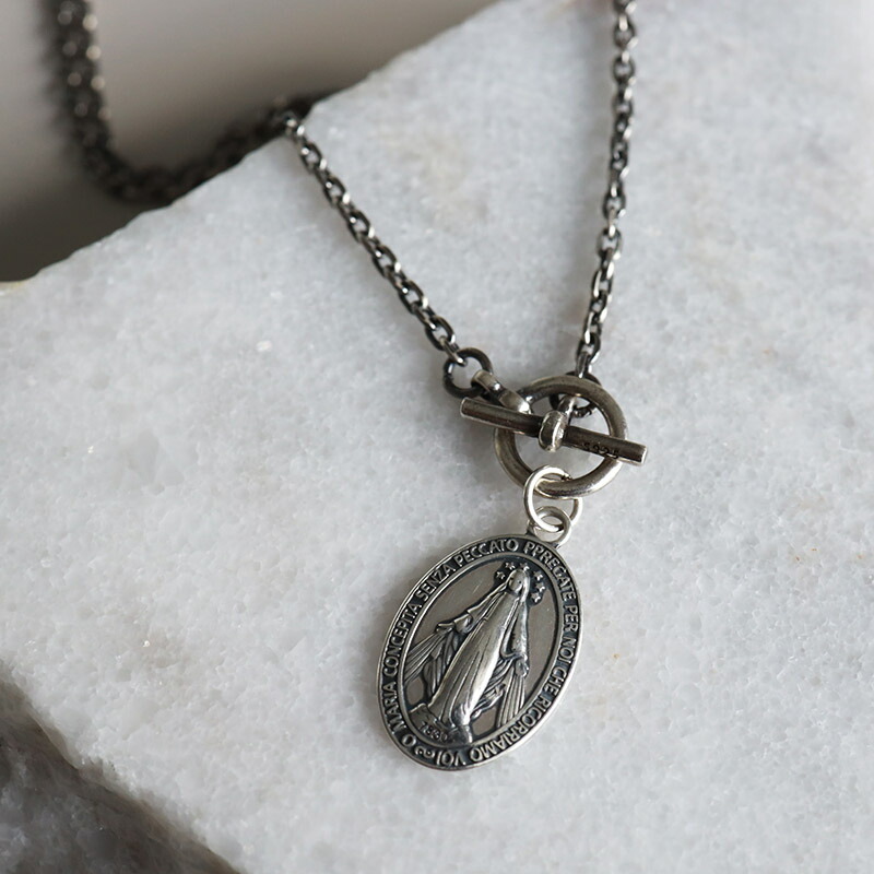 楽天市場】シルバー925 マリアネックレス コイン ペンダント