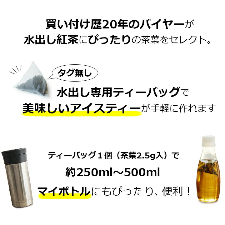楽天市場 水出し紅茶用ティーバッグ お徳用パック 2 5g tb入り Kohaku インド紅茶専門店シルバーポット