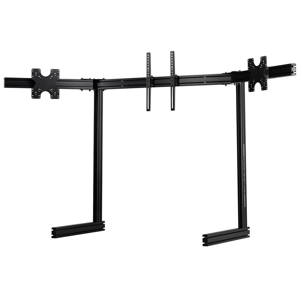 【国内置き目品】Next Level Racing Elite Free Standing Triple Monitor Stand Black NLR-E036 管する照明ランプ