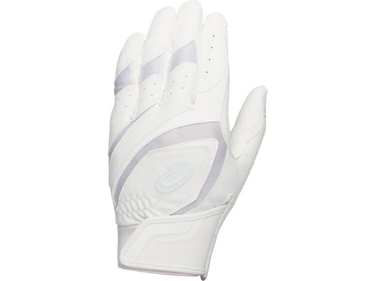 asics アシックス GOLDSTAGE BATTHING GLOVE ホワイトxホワイト S 3121A950 100 | スポーツ用品 スポーツ 男性 メンズ 野球用品 グッズ 野球 ベースボール グローブ 手袋 高校野球対応 バッティング スウィングサポートパッド 両手用 グリップ力 合成皮革 S ホワイト画像