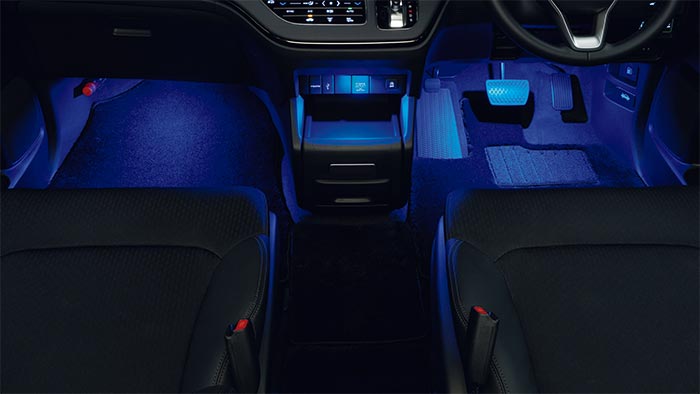 HONDA ホンダ 純正 フットライト LEDブルーイルミネーション 08E10-T6A-020 | ODYSSEY オデッセイ RC1 RC2 E:HEV HYBRID オデッセイハイブリッド RC4 honda純正 ホンダ純正 ライト 内装 室内 イルミネーション イルミ 後付け 照明 アクセサリー