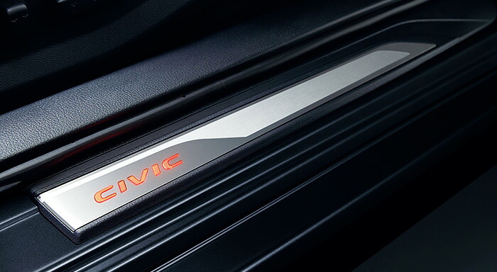 HONDA ホンダ 純正 サイドステップガーニッシュ LEDレッドイルミネーション 08E12-TEA-000B | CIVIC SEDAN シビック セダン FC1 HATCHBACK ハッチバック FK7 honda純正 ホンダ純正 サイドステップ ガーニッシュ イルミネーション イルミ 光 LED ライトアップ 取り付け｜SIMONS STORE