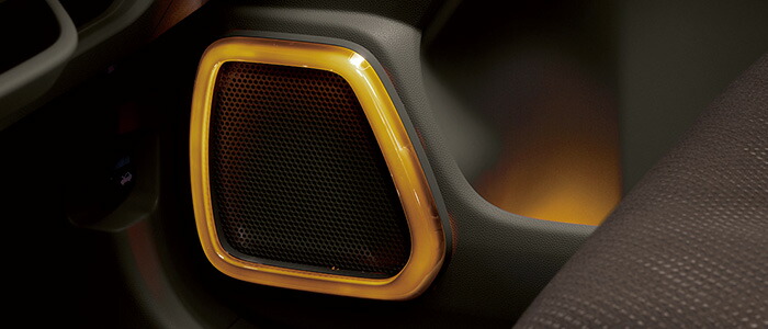 HONDA ホンダ NWGN N-WGN エヌワゴン ホンダ純正 LEDスピーカーリング&ドアポケットイルミネーション ブラック内装用 2016.6～次モデル 08E20-T6G-020B