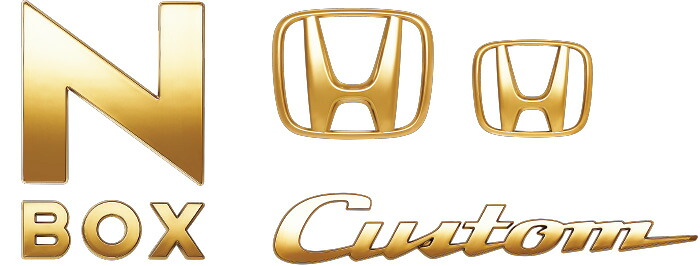 メール便可 HONDA ホンダ 純正 NBOX N-BOX エヌボックス ゴールドエンブレム N-BOX Custom用 2017.8～仕様変更 08F20-TTA-000A