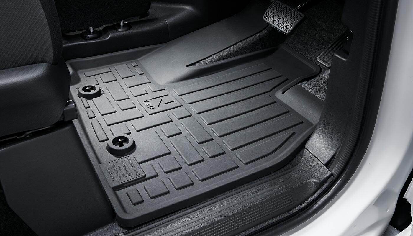 HONDA ホンダ 純正 オールシーズンマット フロント用 08P18-39J-000B | HONDA純正 ホンダ純正 N-VAN E: JJ3 車用品 カー用品 カーパーツ 内装部品 内装パーツ ゴムマット ラバーマット カーマット カー フロア 守る 縁高 交換 車種別 高品質 車種専用 滑り止め 水 汚れ｜SIMONS STORE