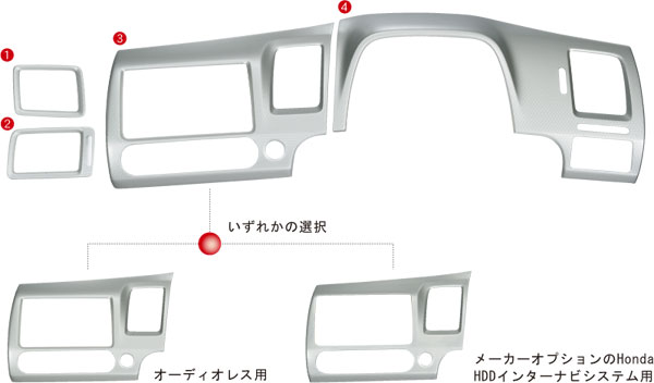 楽天市場】HONDA ホンダ 純正 インテリアパネル カーボン 08Z03-T60