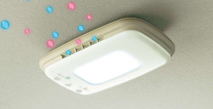 HONDA ホンダ FIT フィット ホンダ純正 プラズマクラスター搭載LEDルーフ照明 高濃度プラズマクラスター25000 天吊タイプ LEDドームランプ付 本体+取付アタッチメント セット 【 2013.9～次モデル】||