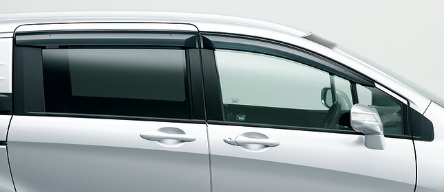 HONDA ホンダ FREED Spike フリード スパイク ホンダ純正 ドアバイザー（フロント・リア4枚セット）【 2013.04～次モデル】 || ドア バイザー 雨 雨よけ 後付け 取り付け 交換 部品 パーツ
