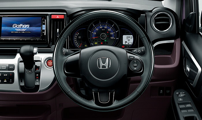 HONDA ホンダ NWGN N-WGN エヌワゴン ホンダ純正 ステアリングホイール (本革×ピアノブラック加飾コンビ) 2013.11~次モデル