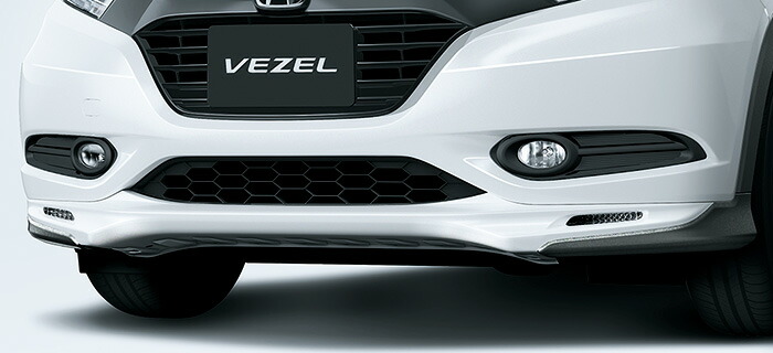 HONDA ホンダ VEZEL ヴェゼル ホンダ純正 エアロバンパー（フロント用／LEDアクセサリーライト付〈イグニション連動〉） ブラック 【 2013.12～次モデル】
