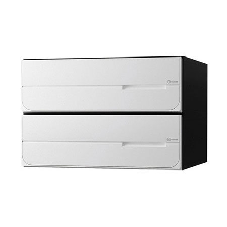 NASTA ナスタ ポスト D-ALL 上開き 2戸 可変ダイヤル錠 ホワイト 240×360×333.2 KS-MB4102PU-2LK-W | KS-MB4102PU シリーズ メール便 はがき DM パンフレット カタログ 回覧板 郵便受け 郵便ポスト 新聞受け 玄関ポスト メールボックス おしゃれ シンプル|SIMONS STORE