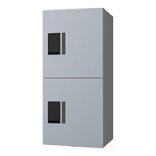 NASTA ナスタ 宅配ボックス プチ宅unit ボックス 本体 シルバーxシルバー KS-TL01R05A-SV | KS-TL01R シリーズ 宅配ポスト 宅配BOX 宅配収納BOX 配達ボックス 配達BOX 宅配ロッカー 宅配便 不在受取 荷物受け 通販 宅配 収納 BOX 玄関 荷物 配達 安心 おしゃれ シンプル|SIMONS STORE