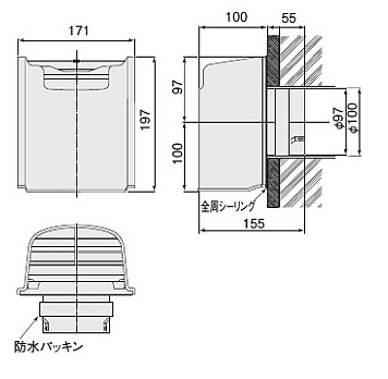 ブランドおしゃれ 楽天市場 Nasta ナスタ 屋外換気口 強制換気 給気 排気タイプ Ks V1fs シリーズ ブラック 適用パイプ Su100 内径直径100 Ks V1fs Bk 屋外 換気口 新築 リフォーム Diy 住宅 換気 台所 キッチン 浴室 洗面 トイレ 部屋 屋根裏 外壁 壁付 用品