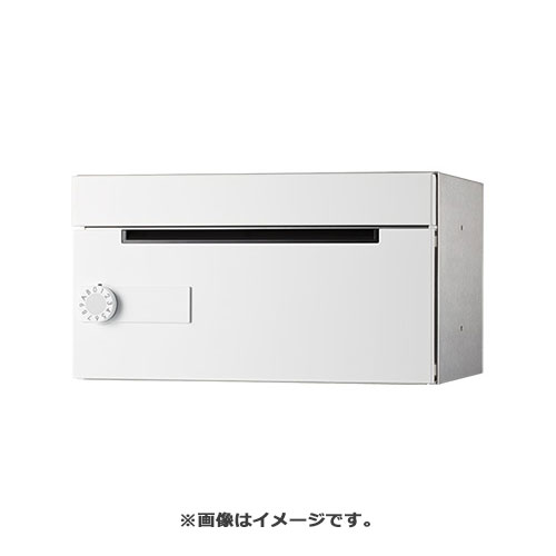 NASTA ナスタ ポスト D-ALL 静音大型ダイヤル錠 ホワイト KS-MB508S-L-W | KS-MB508S シリーズ メール便 はがき DM パンフレット カタログ 回覧板 郵便受け 郵便ポスト 新聞受け 玄関ポスト メールボックス おしゃれ シンプル|SIMONS STORE